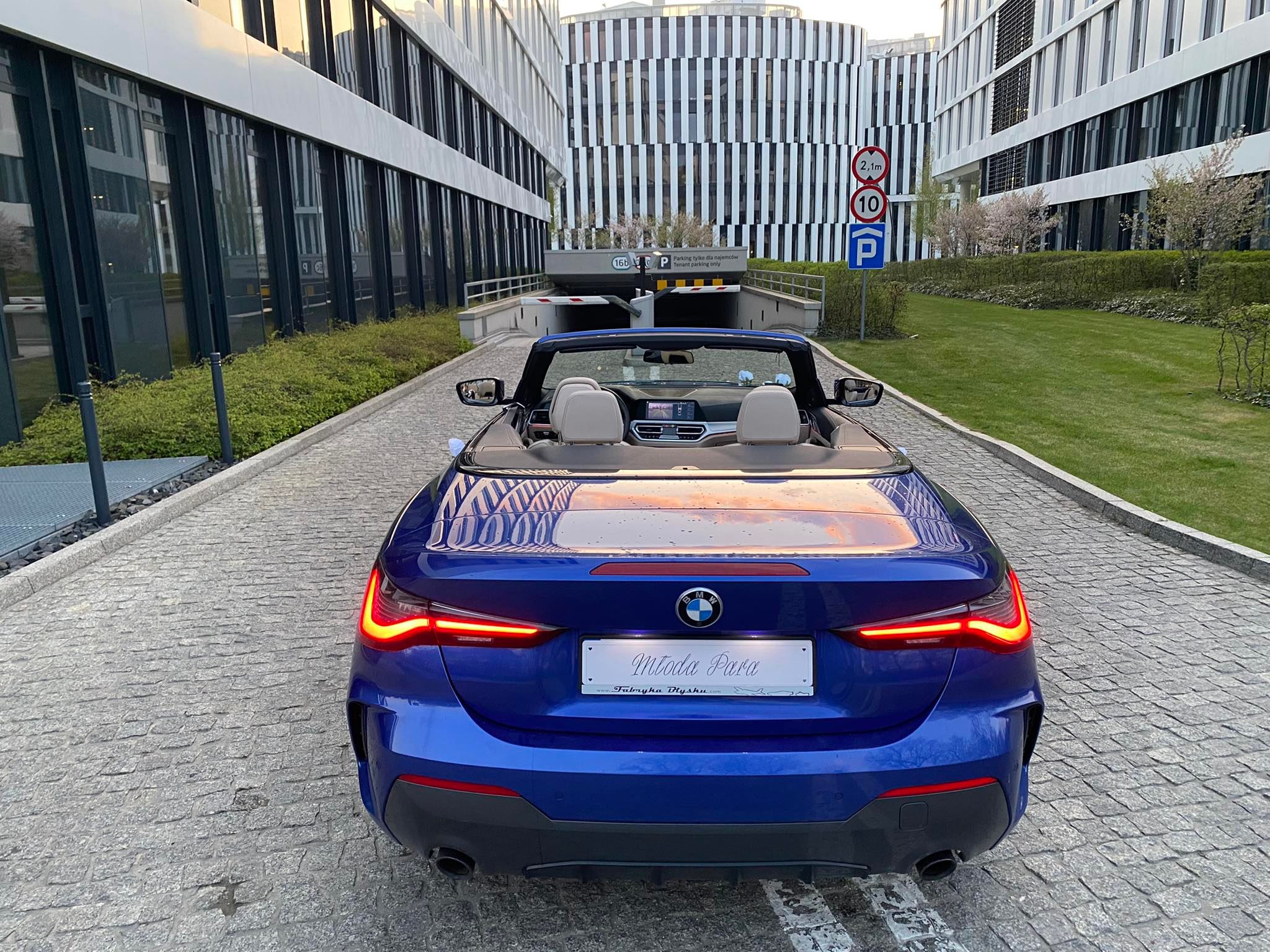 Najnowsze, niebieskie Bmw serii 4 cabrio / sam prowadzisz