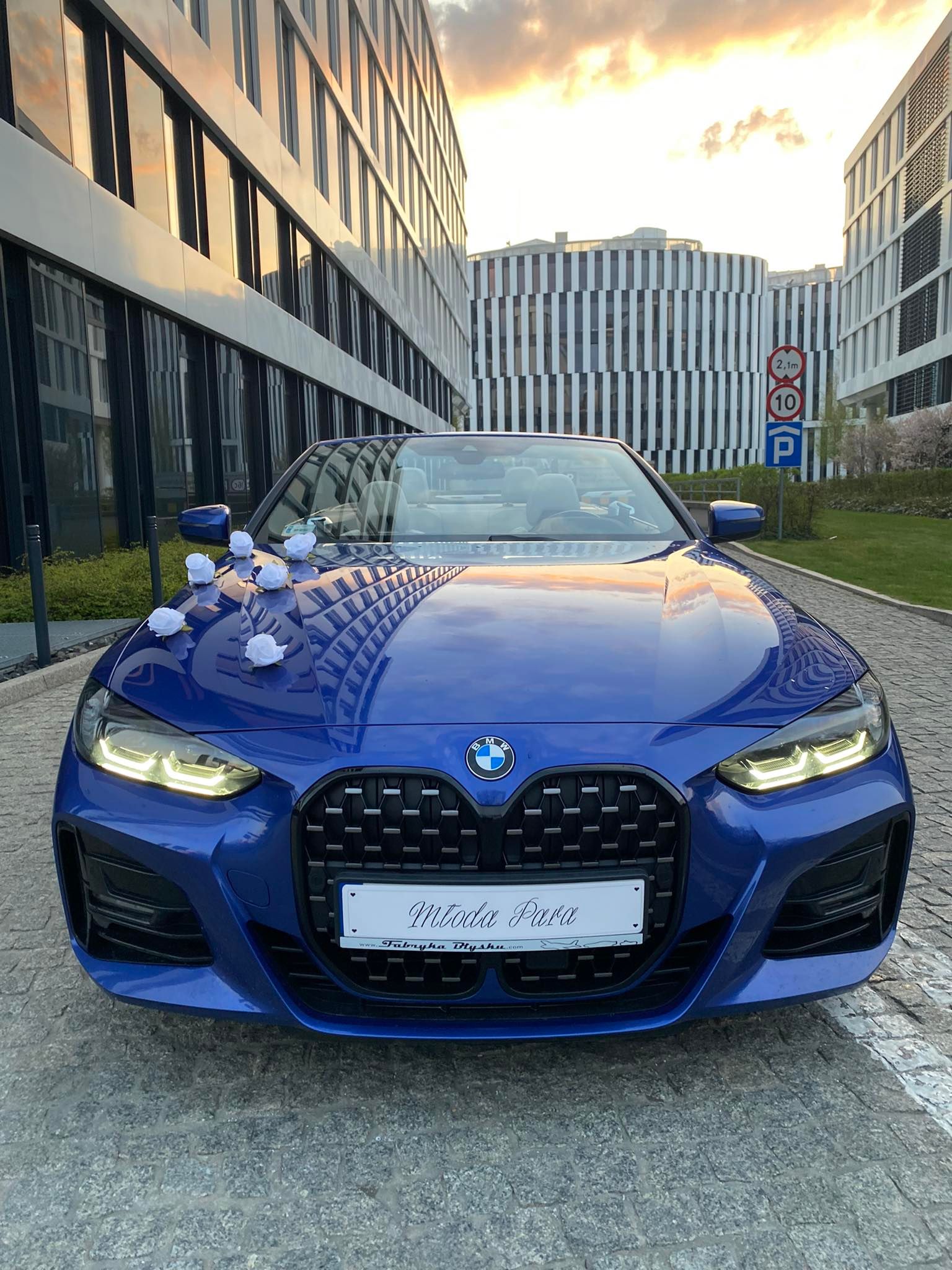 Najnowsze, niebieskie Bmw serii 4 cabrio / sam prowadzisz