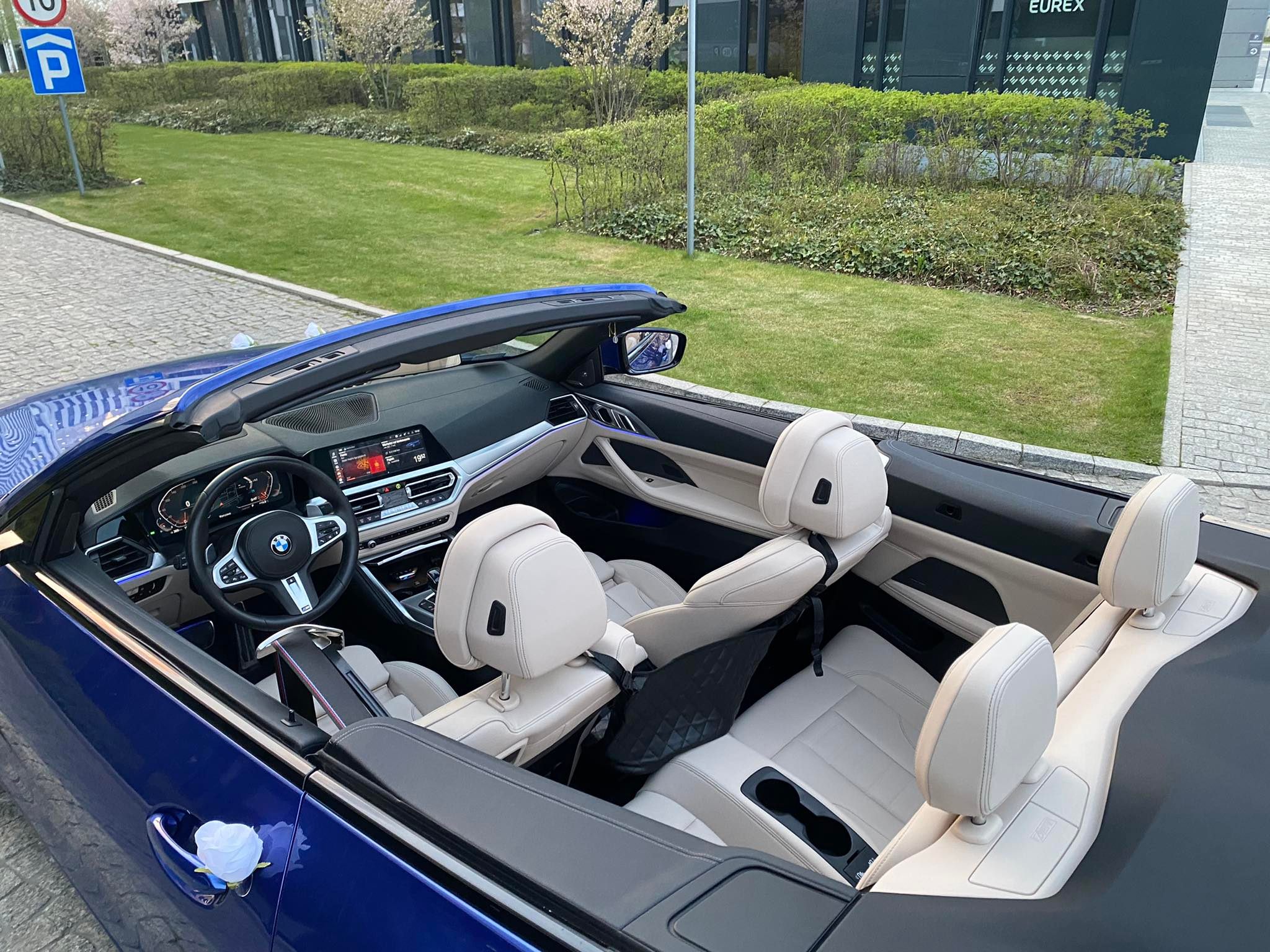 Najnowsze, niebieskie Bmw serii 4 cabrio / sam prowadzisz