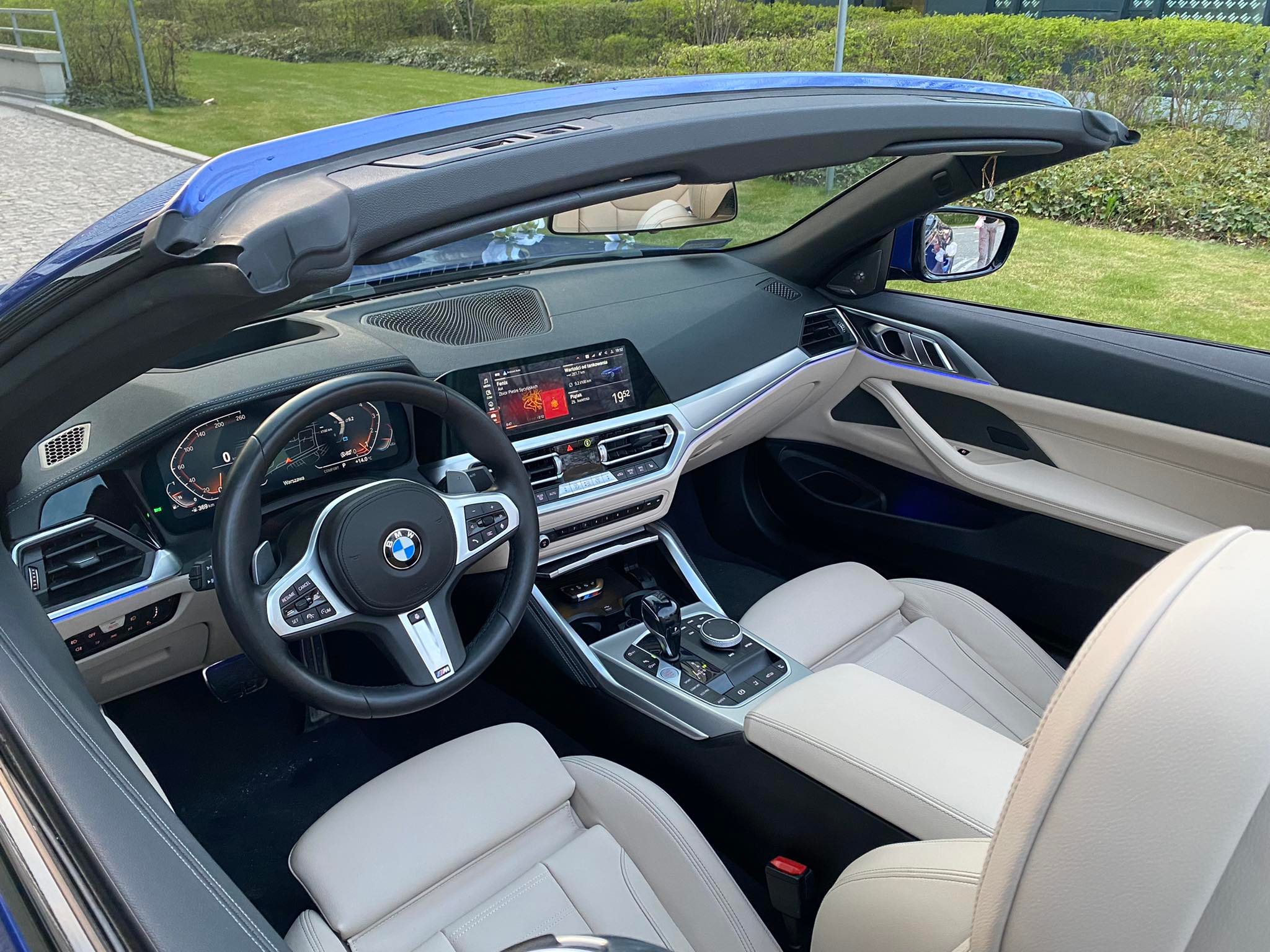 Najnowsze, niebieskie Bmw serii 4 cabrio / sam prowadzisz