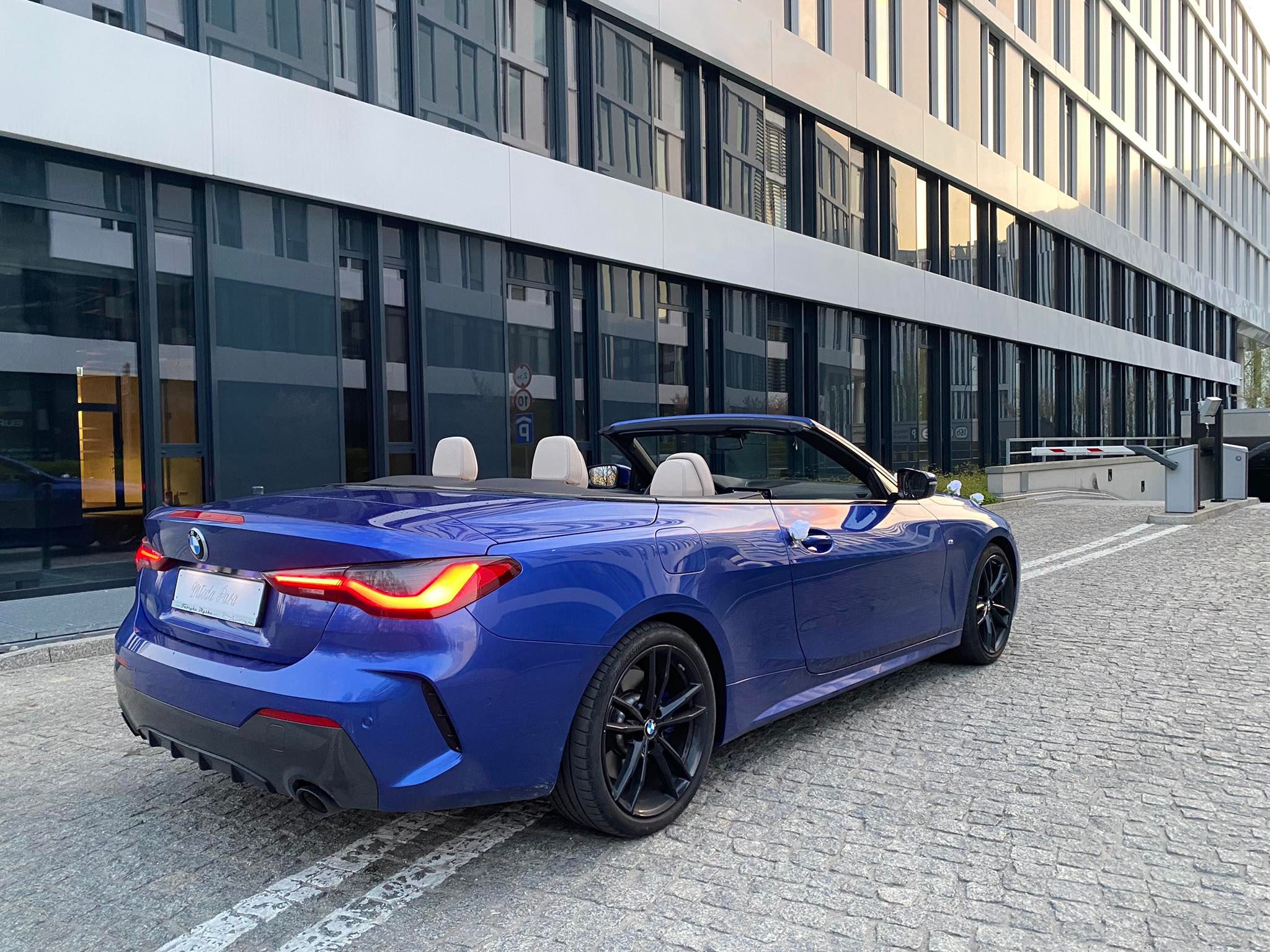 Najnowsze, niebieskie Bmw serii 4 cabrio / sam prowadzisz
