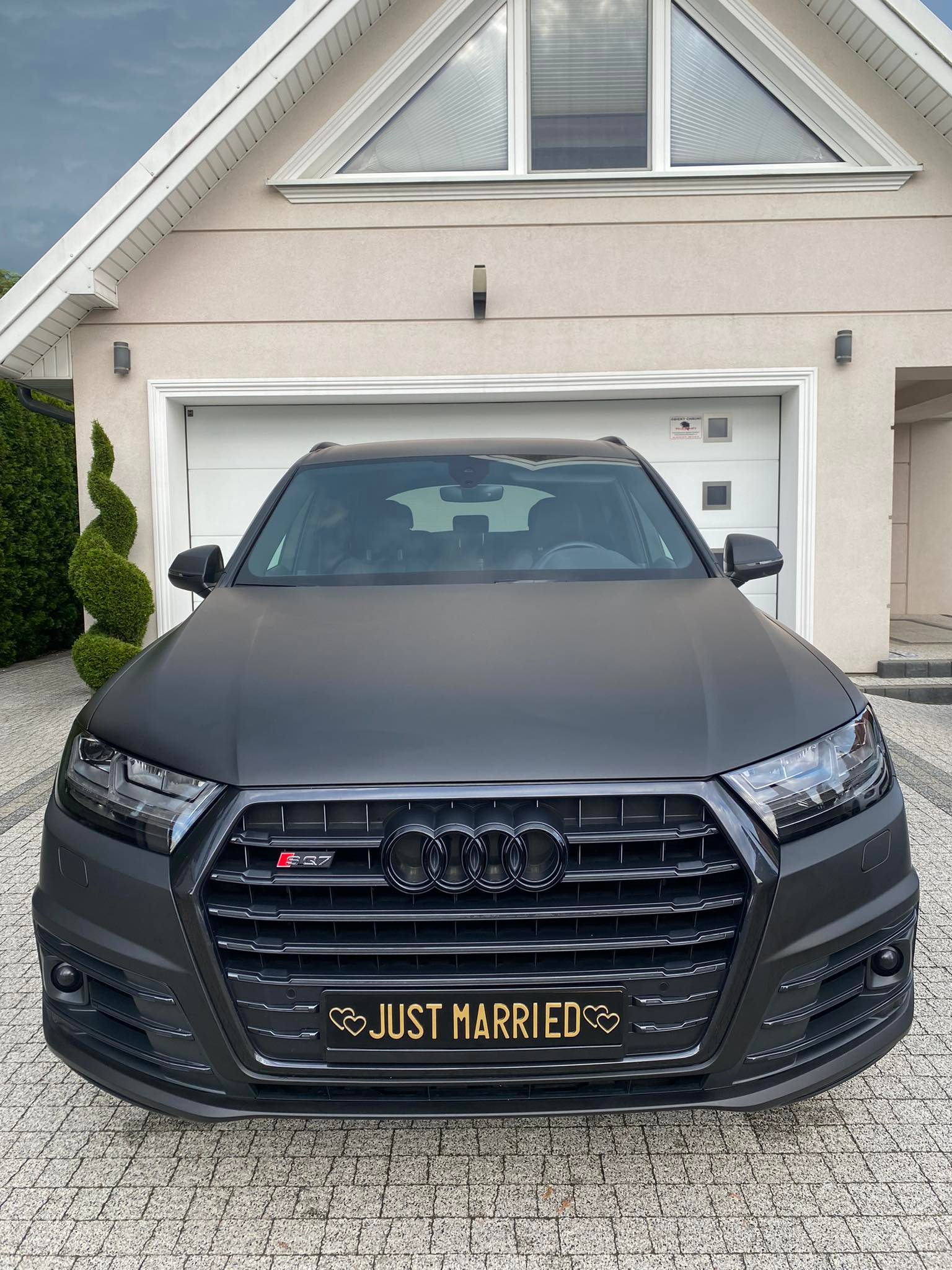 Czarny, matowy BANDYTA Audi SQ7 4.0 v8 435km ! Ogromne auto ze sportowym charatkerem !