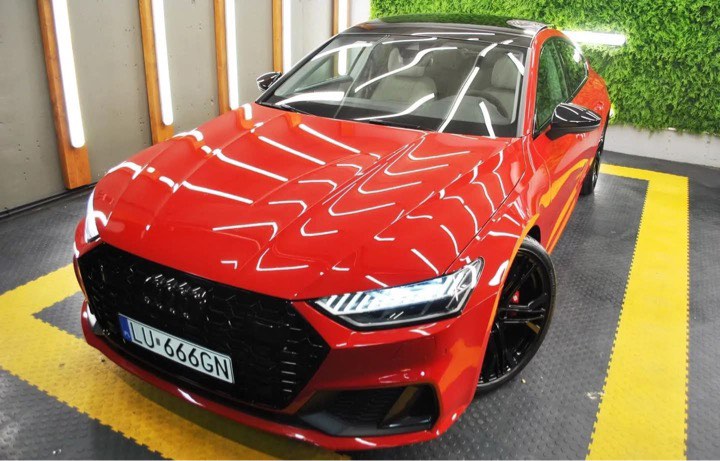 Najnowsze czerwone Audi S7