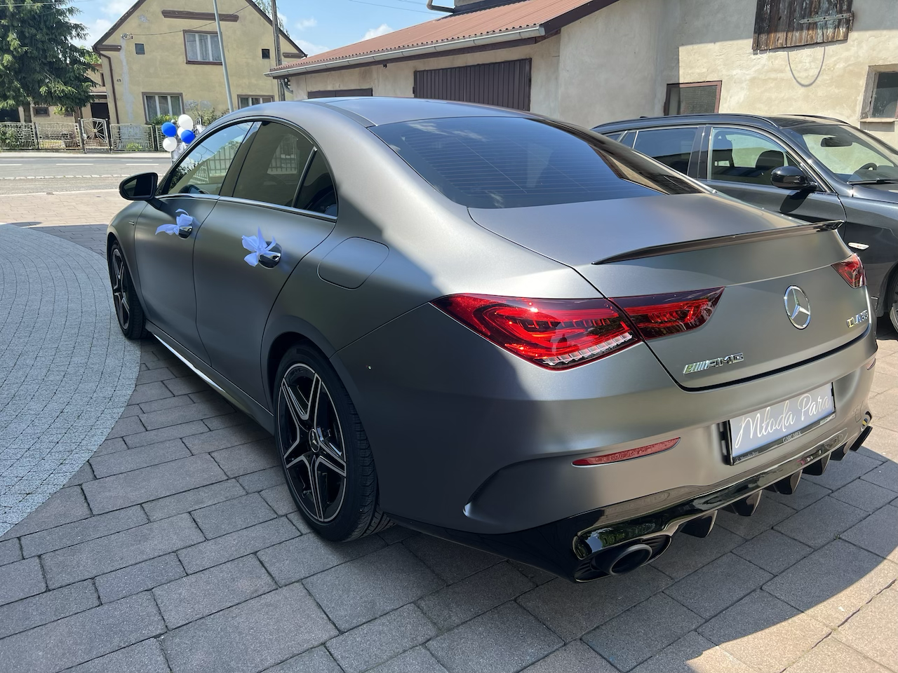 Matowy Mercedes CLA35 AMG