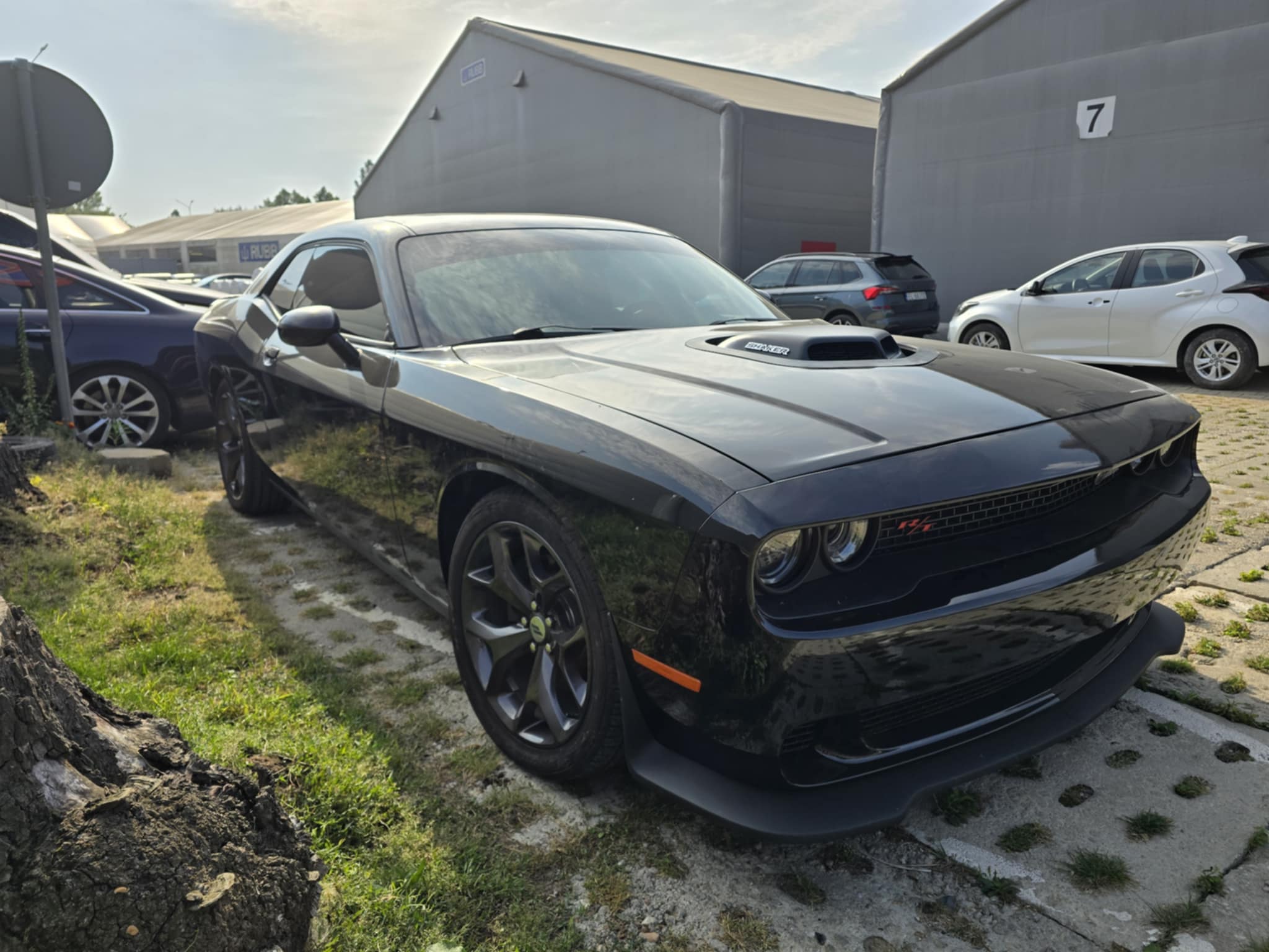 Czarny Dodge Challenger SRT