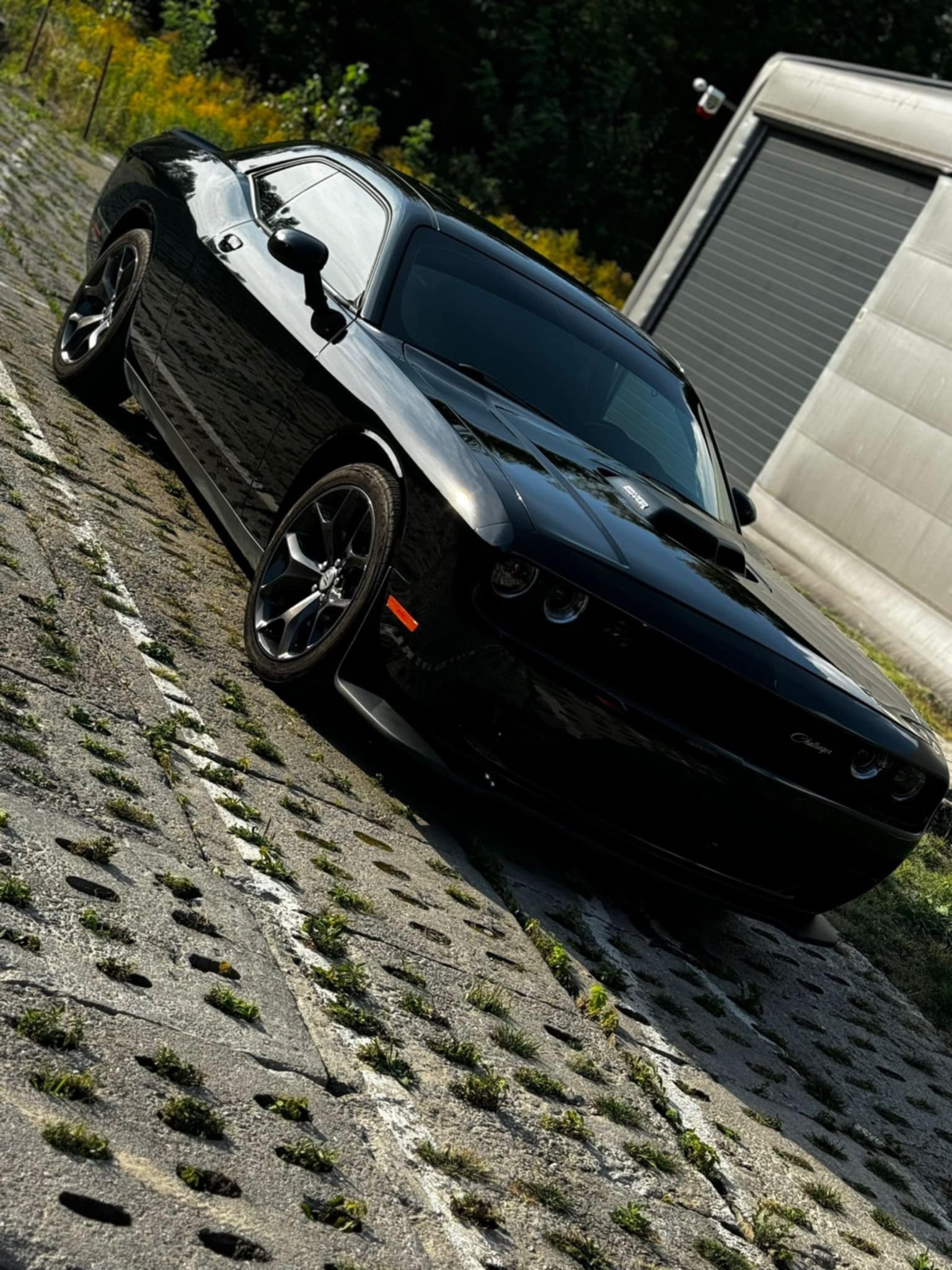 Czarny Dodge Challenger SRT