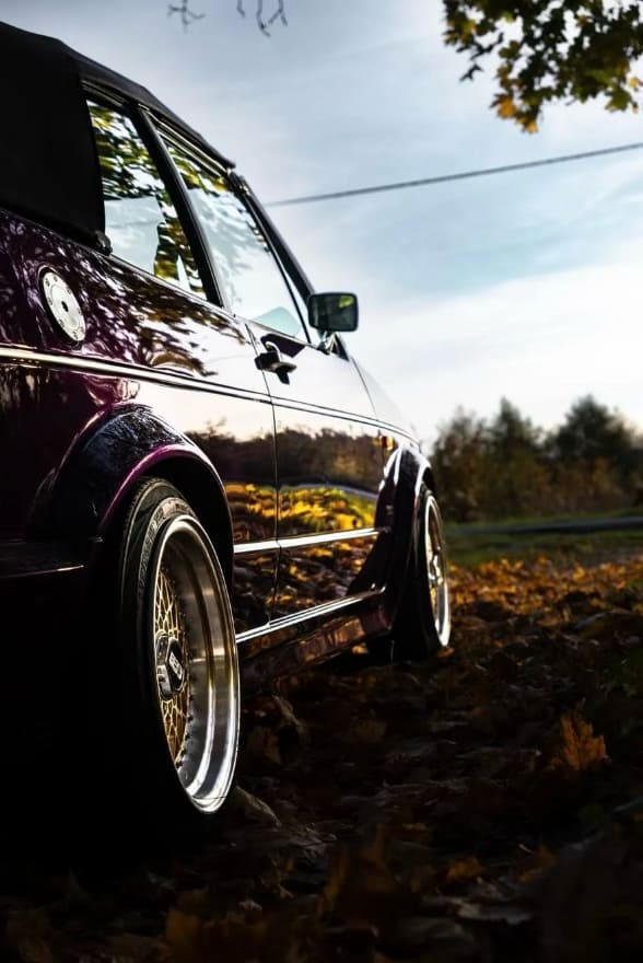 Zjawiskowy, youngtimer Golf I Cabrio w niesamowitym fiolecie - sami prowadzicie