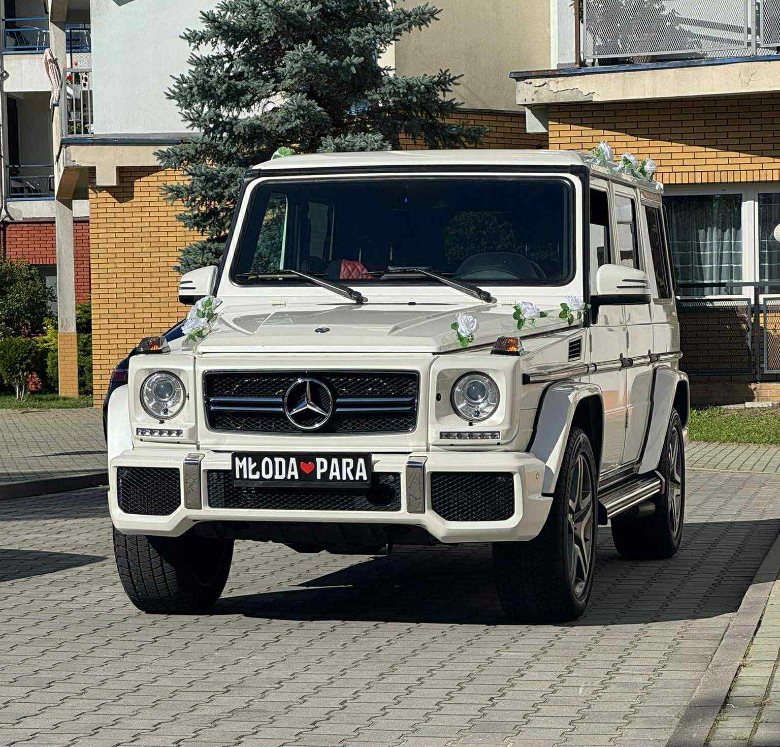 Biały Mercedes G63 AMG