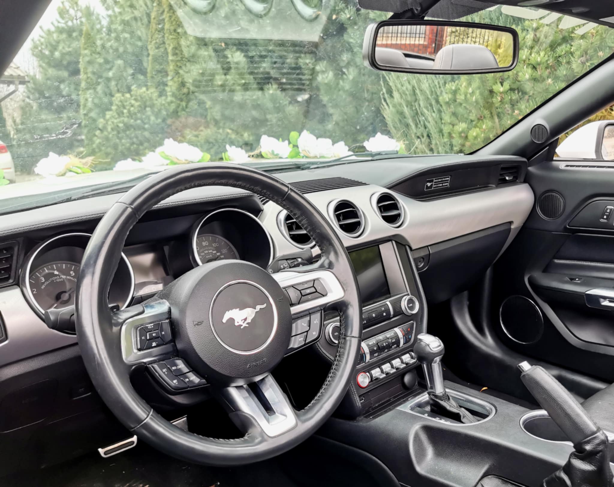 Biały Ford Mustang Cabrio - Sam prowadzisz !