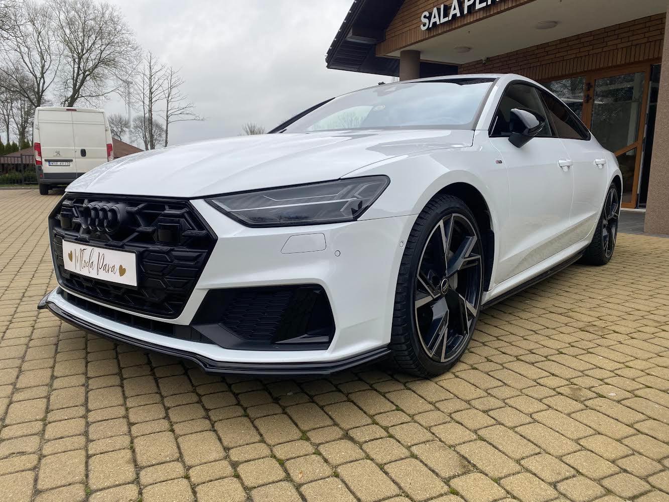 Białe Audi A7 C8 S-line