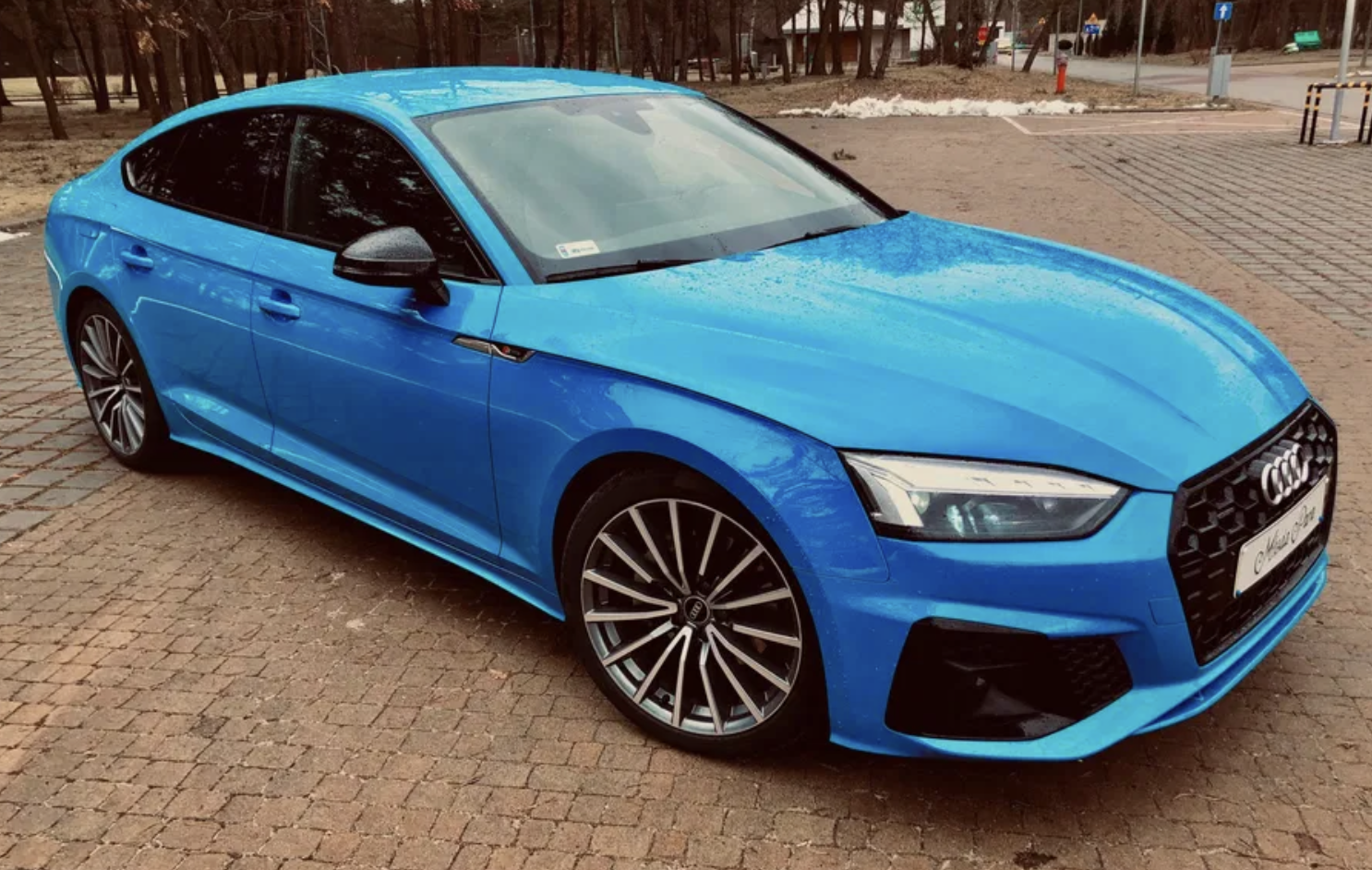Niebieskie Audi A5 S-line !