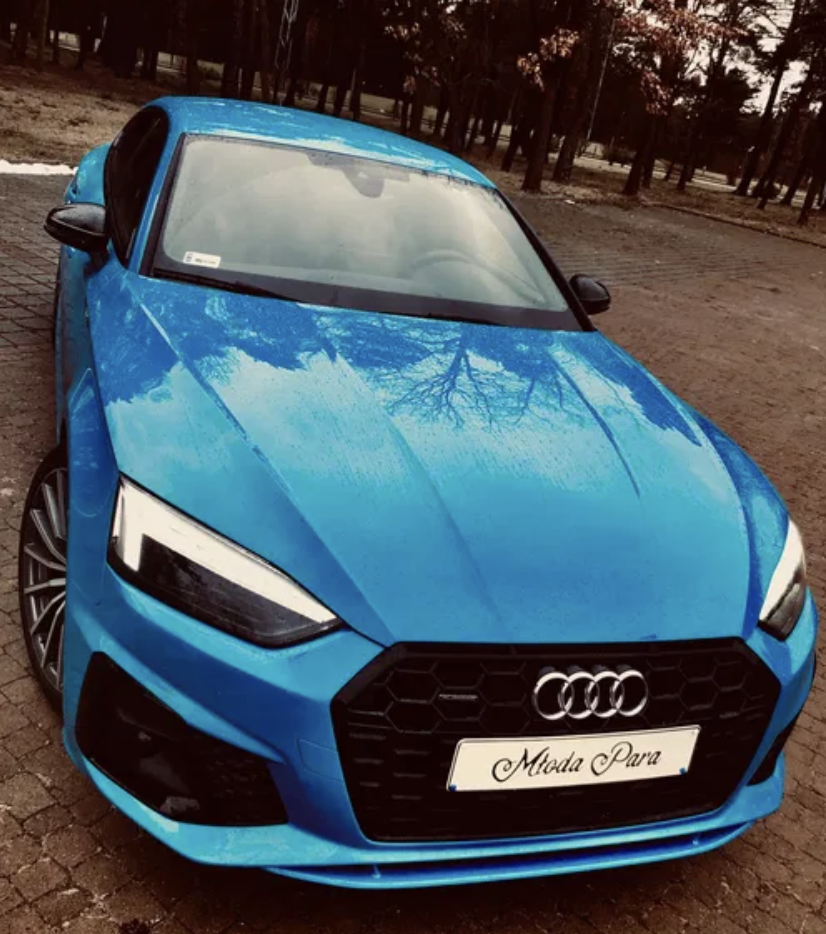 Niebieskie Audi A5 S-line !