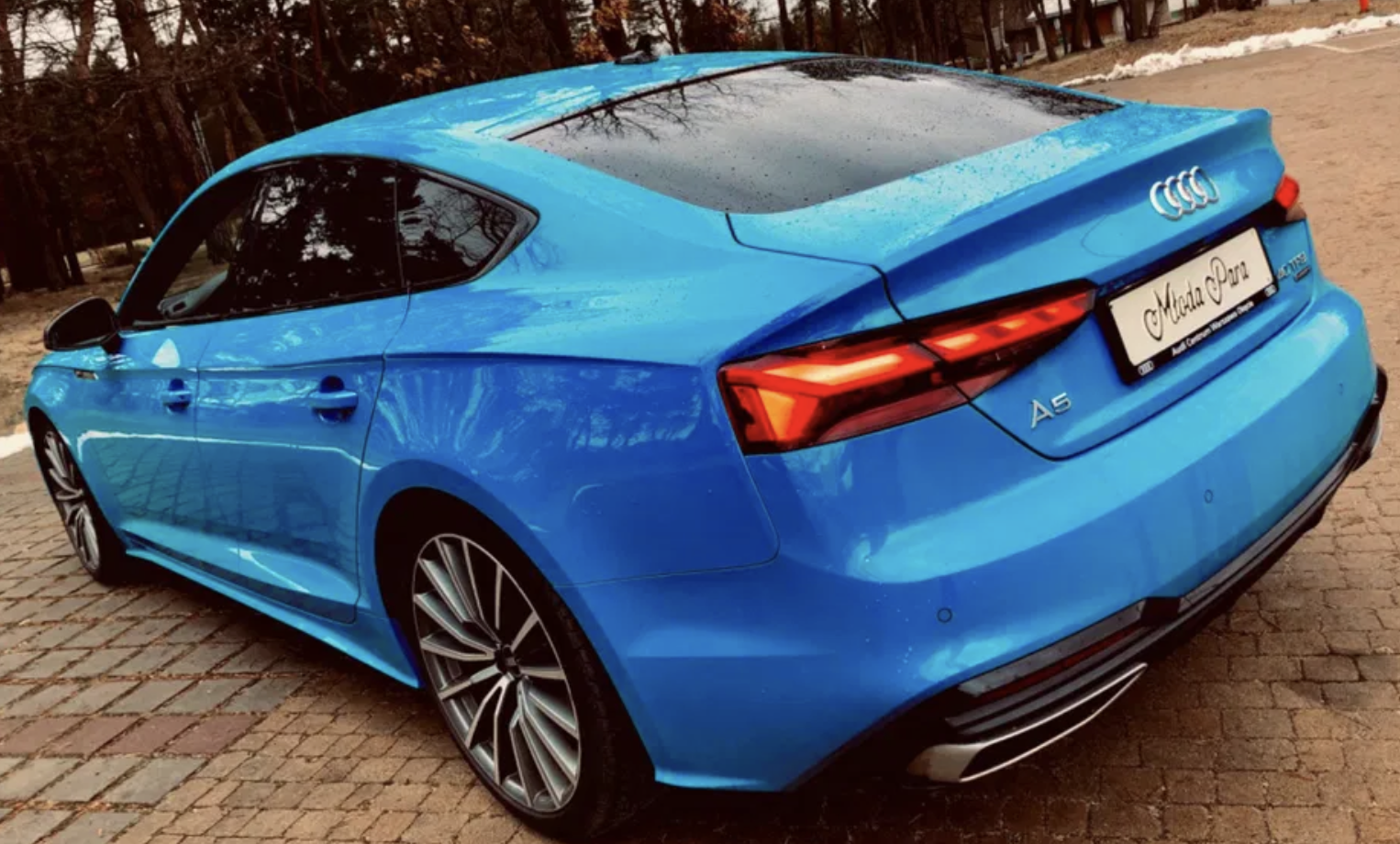 Niebieskie Audi A5 S-line !