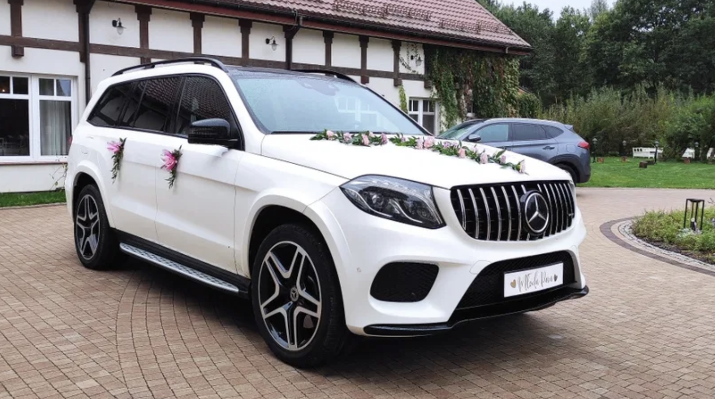 Biały Mercedes GLS w pakiecie AMG / 7-osobowy !