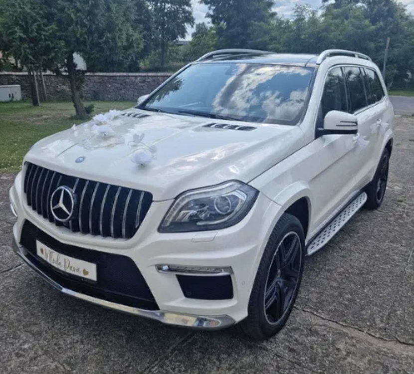 Biały Mercedes GLS 7-osobowy